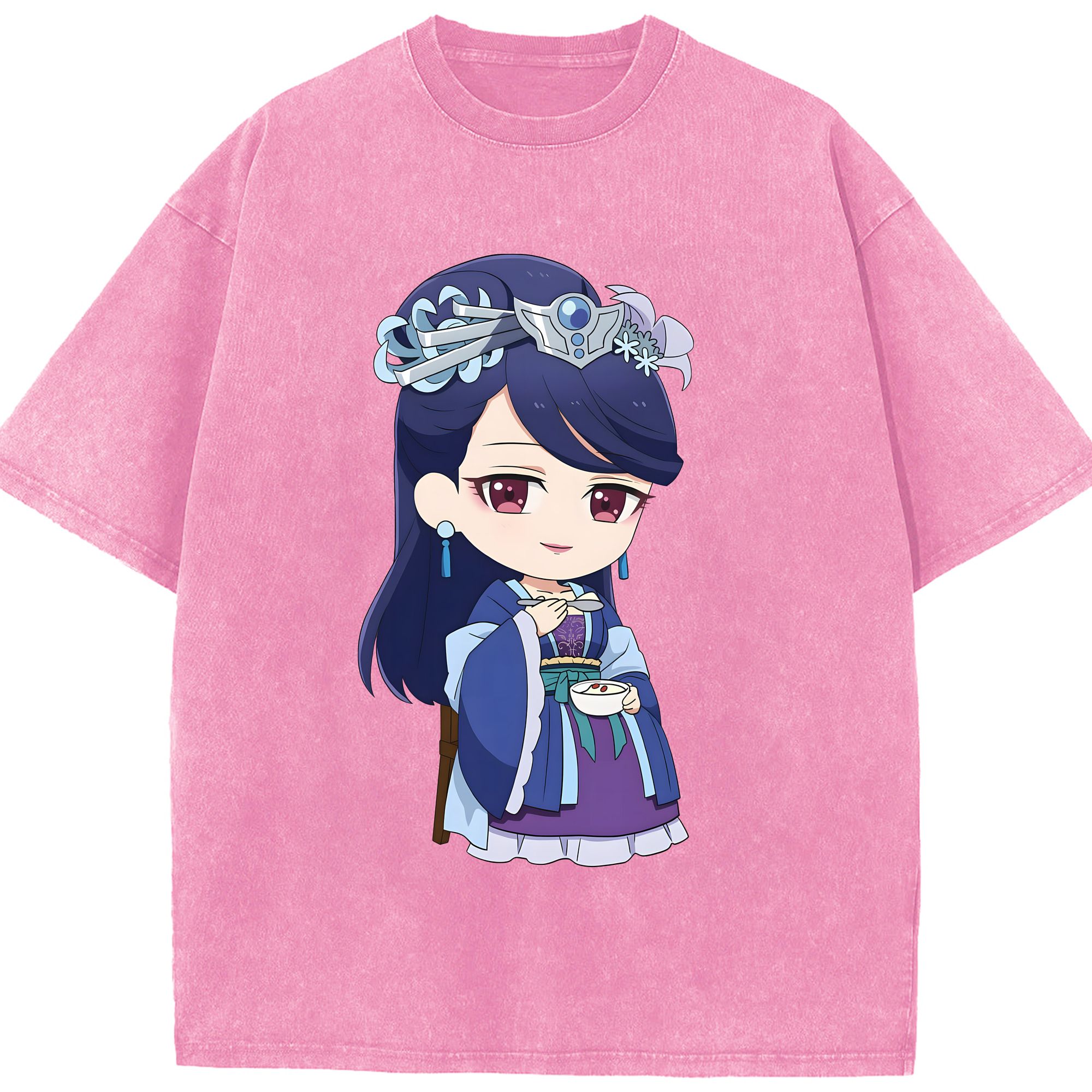 （画像用） 薬屋のひとりごと The Apothecary Diaries 綿100% ヴィンテージ風 半袖Tシャツ（フロントプリント）
